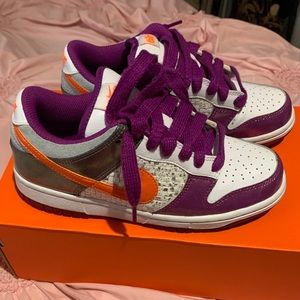 Purple Orange Silver Dunk Low